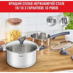 Набір посуду Tefal Daily Cook 8 предметів (G712S855), пакування пошкоджене, товар цілий.